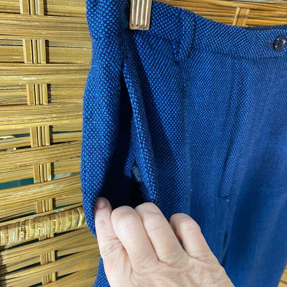 Pendleton 100% Virgin Wool Pants Women’s Petite Size 10 Blue Lined Trousers - Picture 6 of 6